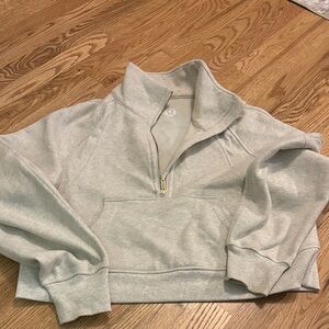 Gray Half-Zip Sweatshirt